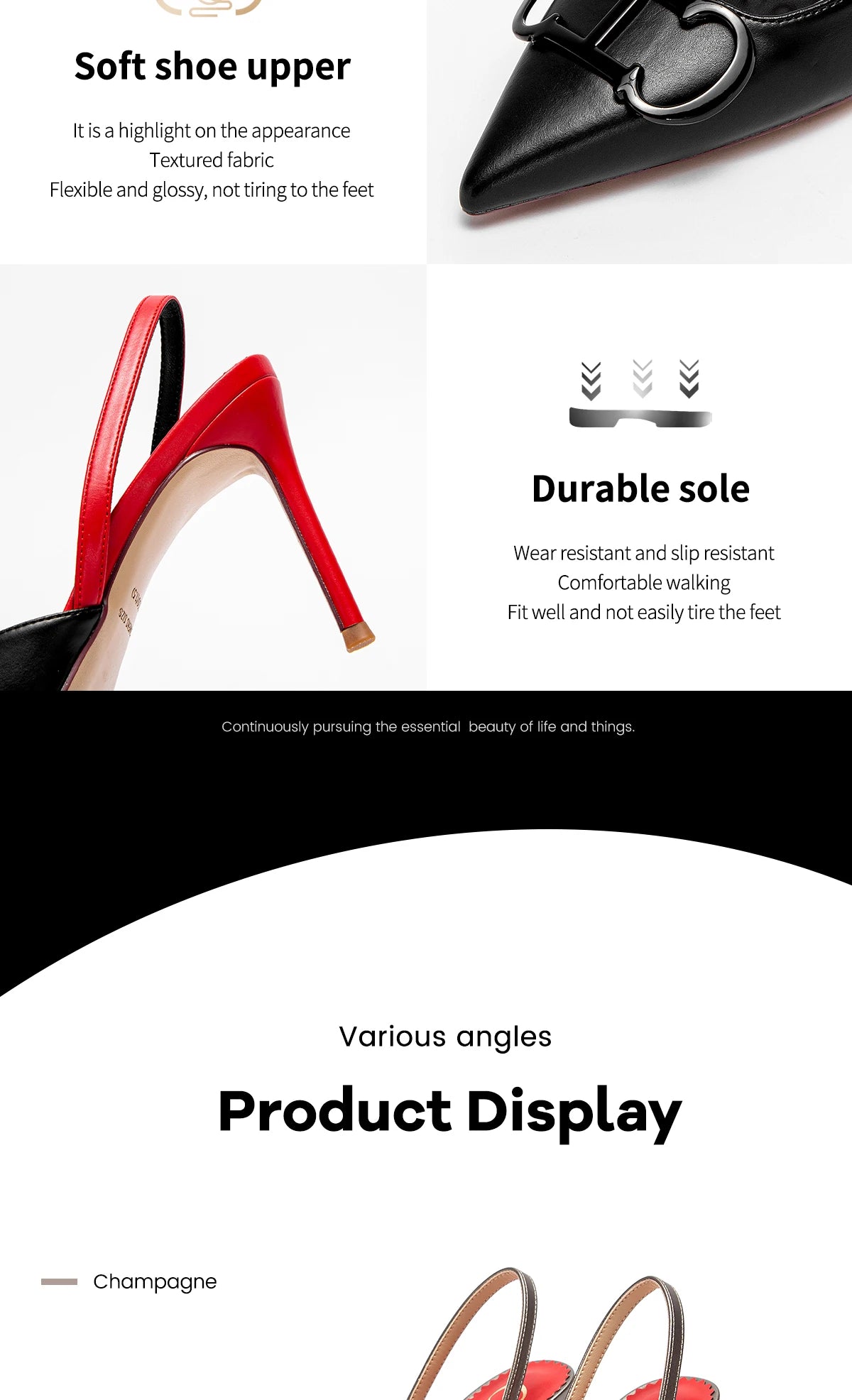 CHCH Women's High Heels 2025 Sharp tip Destiny Closed Toe Strappy Heels Sexy Wedding Bridal Party Dress Shoes 9cm