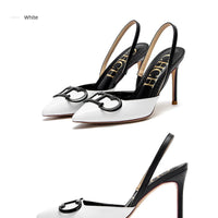 CHCH Women's High Heels 2025 Sharp tip Destiny Closed Toe Strappy Heels Sexy Wedding Bridal Party Dress Shoes 9cm