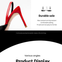 CHCH Women's High Heels 2025 Sharp tip Destiny Closed Toe Strappy Heels Sexy Wedding Bridal Party Dress Shoes 9cm